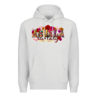 Dove Grey Abuela Our Lady Premium Hoodie - texasbilliewilder