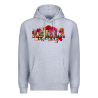 Heather Grey Abuela Our Lady Premium Hoodie - texasbilliewilder