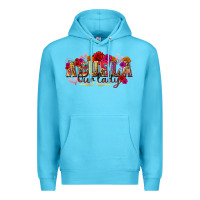 Ocean Blue Abuela Our Lady Premium Hoodie - texasbilliewilder