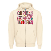 Sandshell cupids favorite teacher Zipper Hoodie - NancyCooperArtShop