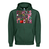 Sports Green cupids favorite teacher Zipper Hoodie - NancyCooperArtShop