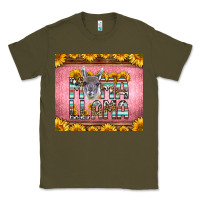 Army Green mama llama sunflowers Classic Tee - LillyAllenDesigns