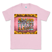 Bubblegum Pink mama llama sunflowers Classic Tee - LillyAllenDesigns