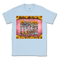 Dusty Blue mama llama sunflowers Classic Tee - LillyAllenDesigns