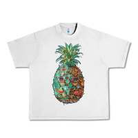 Lunar Rock pineapple leopar turquoise serape summer Urban Heavy Tee - Artiststas