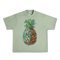 Oil Green pineapple leopar turquoise serape summer Urban Heavy Tee - Artiststas