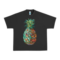 Pigment Black pineapple leopar turquoise serape summer Urban Heavy Tee - Artiststas