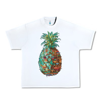White pineapple leopar turquoise serape summer Urban Heavy Tee - Artiststas