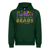 Forest Green On Tuesday we wear beads Urban Hoodie - HowdyJamesFarm