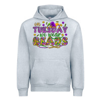Heather Grey On Tuesday we wear beads Urban Hoodie - HowdyJamesFarm