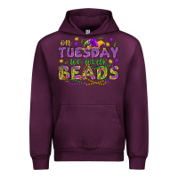Mauve Wine On Tuesday we wear beads Urban Hoodie - HowdyJamesFarm