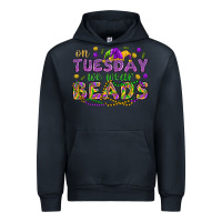 Navy On Tuesday we wear beads Urban Hoodie - HowdyJamesFarm