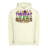 Pigment Pistachio On Tuesday we wear beads Urban Hoodie - HowdyJamesFarm