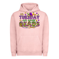 Pigment Salmon On Tuesday we wear beads Urban Hoodie - HowdyJamesFarm