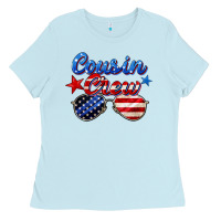 Baby Blue cousin crew Ladies Tee - Zillion Design Studio
