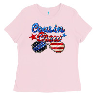 Bubblegum Pink cousin crew Ladies Tee - Zillion Design Studio