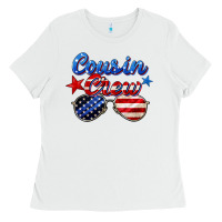 White cousin crew Ladies Tee - Zillion Design Studio