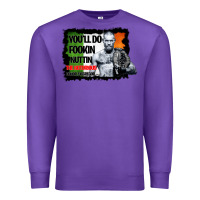 Purple The Notorious Conor Mcgregor Fookin Nuttin Premium Sweatshirt - Bettercallsaul