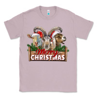 Lilac Merry Christmas Goats Classic Tee - LillyAllenDesigns