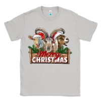 Moon Dust Merry Christmas Goats Classic Tee - LillyAllenDesigns