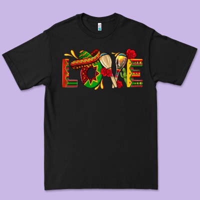 Mexico Love Premium Tee Designed By Texasbilliewilder