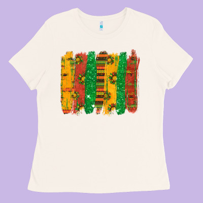 Ladies Tee black history brushstroke