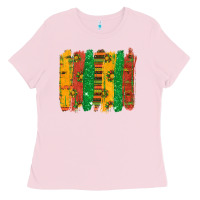 Bubblegum Pink black history brushstroke Ladies Tee - texasbilliewilder