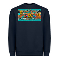 Navy world's best mom sunflower license plate Heavyweight Sweatshirt - Artiststas