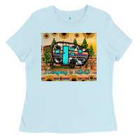 Baby Blue camping is intents Ladies Tee - JahusDesignShop
