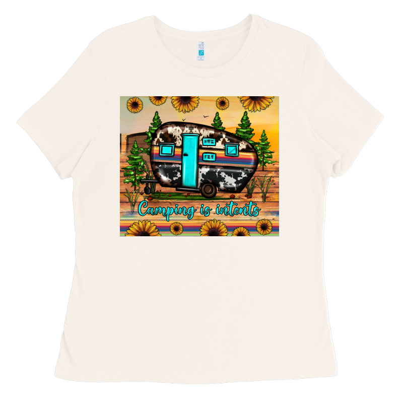 Camping Is Intents Ladies Tee by JahusDesignShop | Teevron