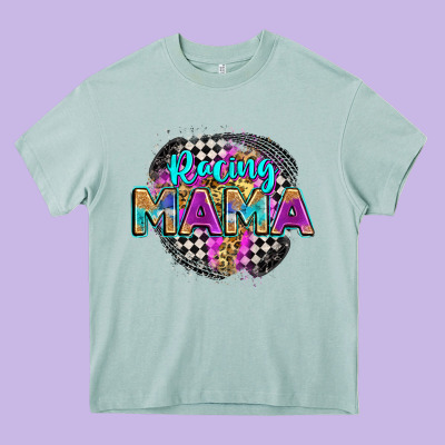 Racing Mama Heavy Core Tee Designed By Zillion Design Studio