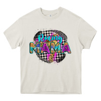 Cream racing mama Heavy Core Tee - Zillion Design Studio
