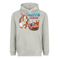 Moon Dust Happy Easter Bunny And Egg Basket Heavyweight Hoodie - RanaPortraitStore
