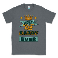 Charcoal Heather world's best daddy ever Classic Tee - Jasminsmagicworld