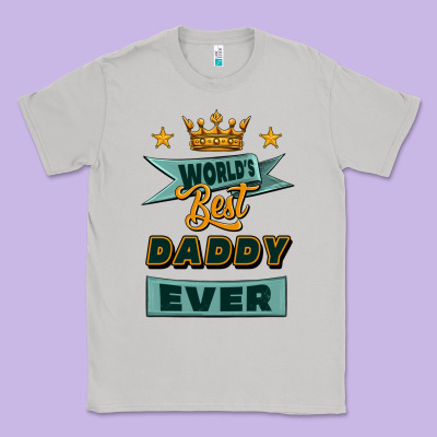World's Best Daddy Ever Classic Tee Designed By Jasminsmagicworld