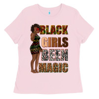 Bubblegum Pink black girls been magic Ladies Tee - texasbilliewilder