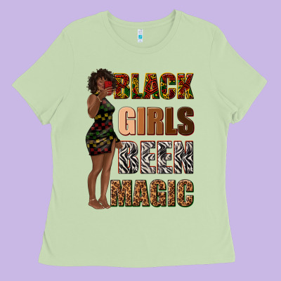 Ladies Tee black girls been magic
