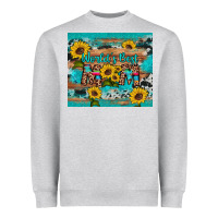 Heather Grey world's best mom sunflower leopard cowhide Heavyweight Sweatshirt - Artiststas