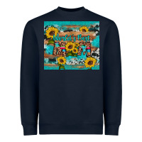 Navy world's best mom sunflower leopard cowhide Heavyweight Sweatshirt - Artiststas