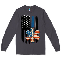 Smoke ems american flag Long Sleeve Tee - MaliasSmallBusiness