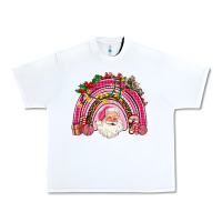 White pink christmas rainbow Urban Heavy Tee - AdoDesignShop