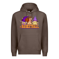 Coffee Basketball gnomes Premium Hoodie - NancyCooperArtShop