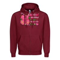 Burgundy crocin' around the christmas tree Zipper Hoodie - MaliasSmallBusiness