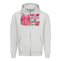 Dove Grey crocin' around the christmas tree Zipper Hoodie - MaliasSmallBusiness