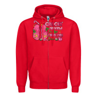 Red crocin' around the christmas tree Zipper Hoodie - MaliasSmallBusiness