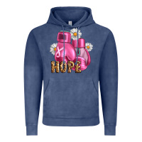 Vintage Denim Breast Cancer Boxing Gloves Vintage Hoodie - Artiststas