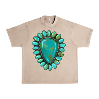 French Oak western gemstone turquoise Urban Heavy Tee - Artiststas