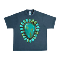 Midnight Navy western gemstone turquoise Urban Heavy Tee - Artiststas
