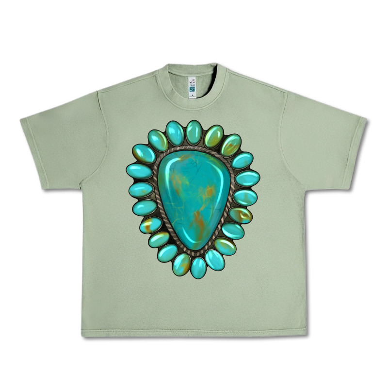 Western Gemstone Turquoise Urban Heavy Tee by Artiststas | Teevron