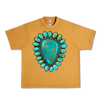 Peanut Butter western gemstone turquoise Urban Heavy Tee - Artiststas